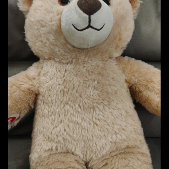 Build a Bear Happy Birthday Plush Tan Bear Blue Confetti Plush Stuffed Animal - Picture 5 of 11